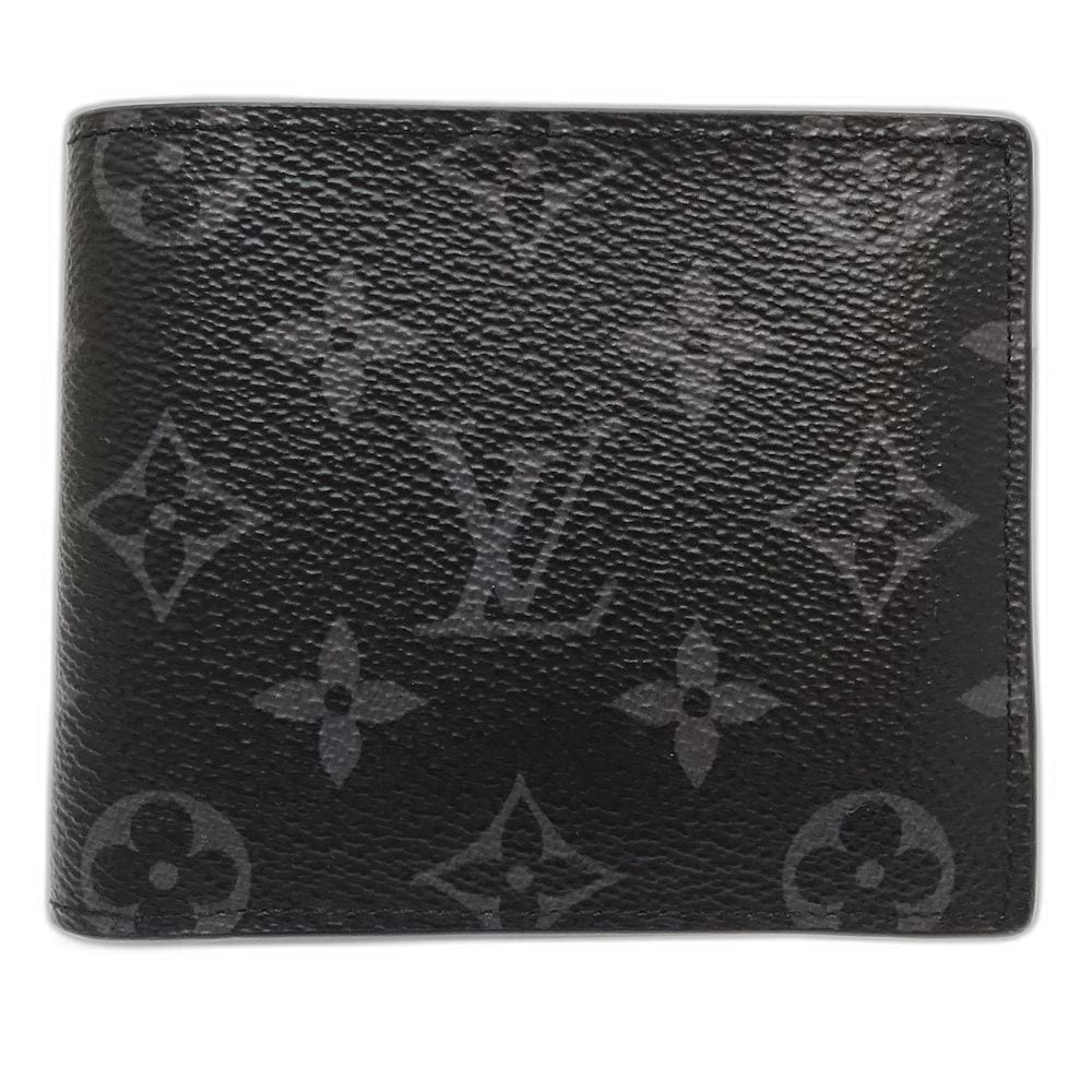 【中古】二つ折り財布 M62545 ポルトフォイユ マルコNM モノグラム エクリプス ノワール レディース /181867
