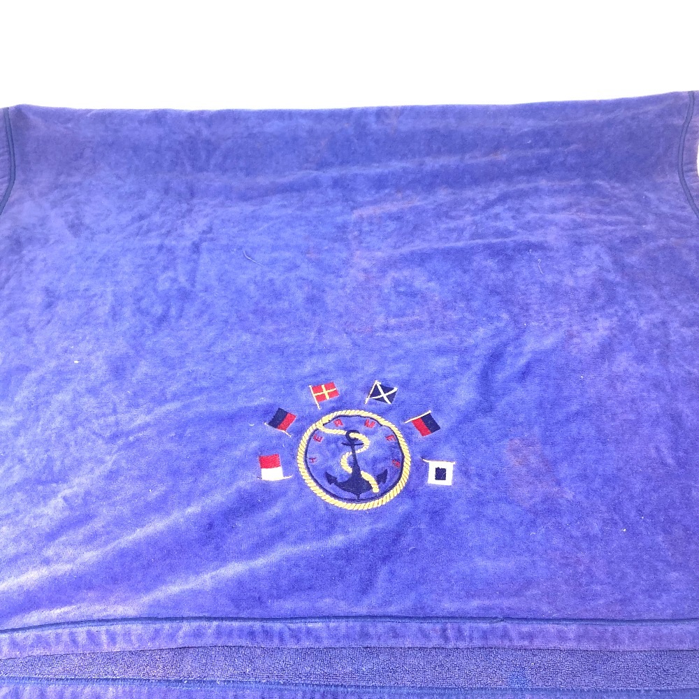 タオル マリン柄 バスタオル インテリア ひざかけ ブランケット ビーチタオル コットン ブルー系