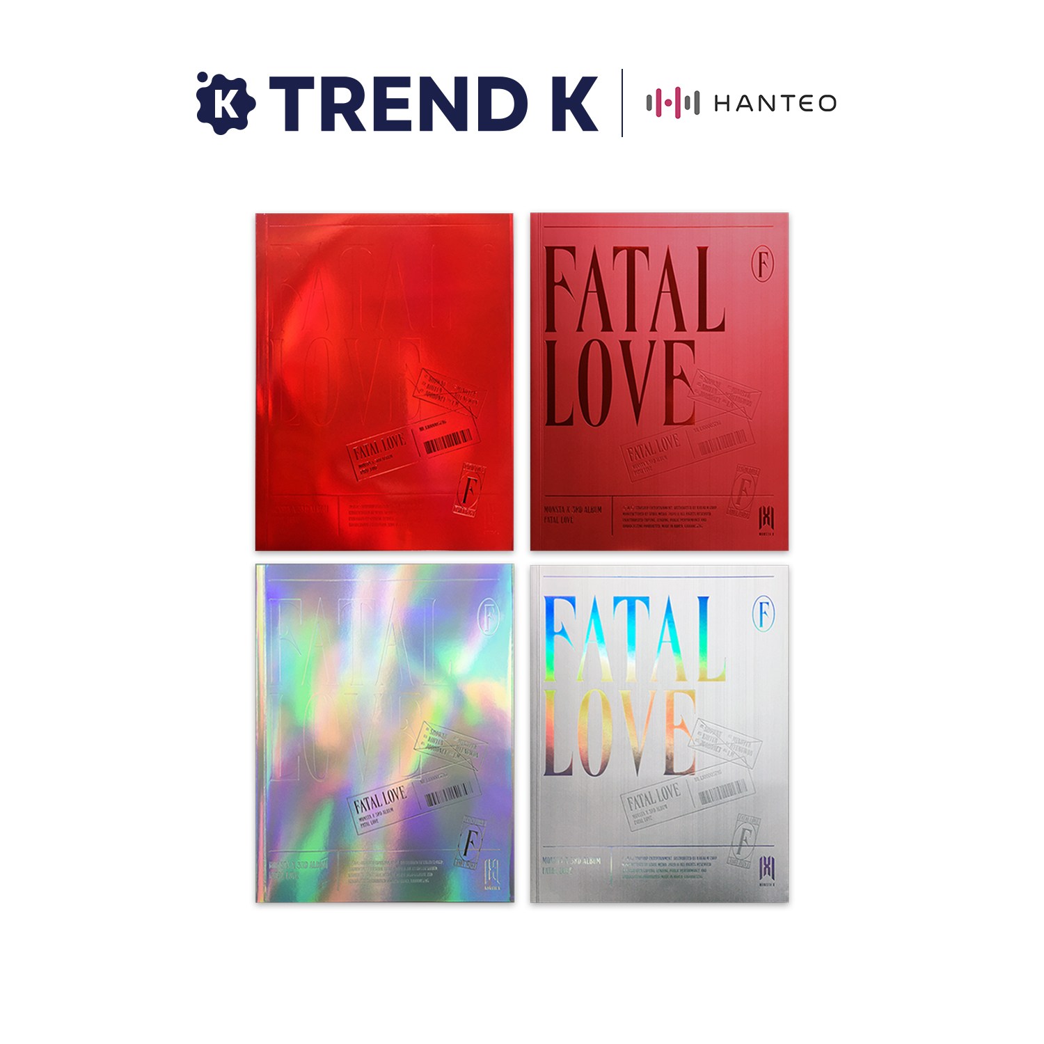 MONSTA X MONSTAX正規3集 FATAL LOVE ペイタルラブ【バージョン選択】