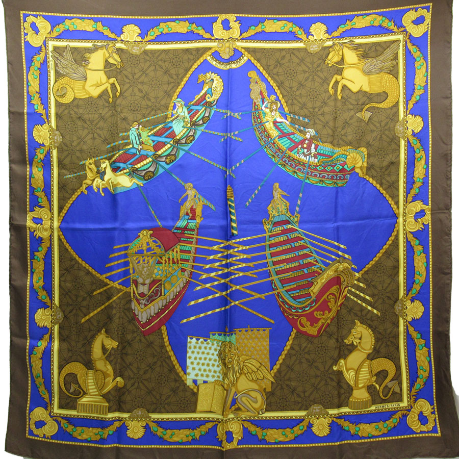 エルメス HERMES スカーフ カレ90 シルク マルチカラー レディース w0035a