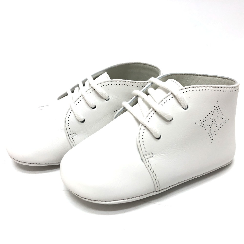 スニーカー GI032D ベビーシューズ 靴 レザー ホワイト