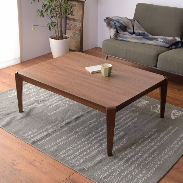 こたつ テーブル 幅90cm コタツテーブル 木製 天然木 角型