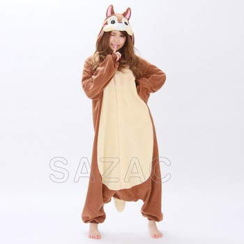 コスプレ 仮装 SAZAC(サザック) パイル着ぐるみ チップ 【 コスプレ 衣装 ハロウィン 仮装 コスチューム ディズニー グッズ 可愛い パジャマ レディース 着ぐるみ 大人用 メンズ 女性用 8,011円