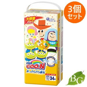 グーン GOO.N まっさらさら通気 パンツタイプ ビッグより大きいサイズ 34枚入 3個セット 5,227円
