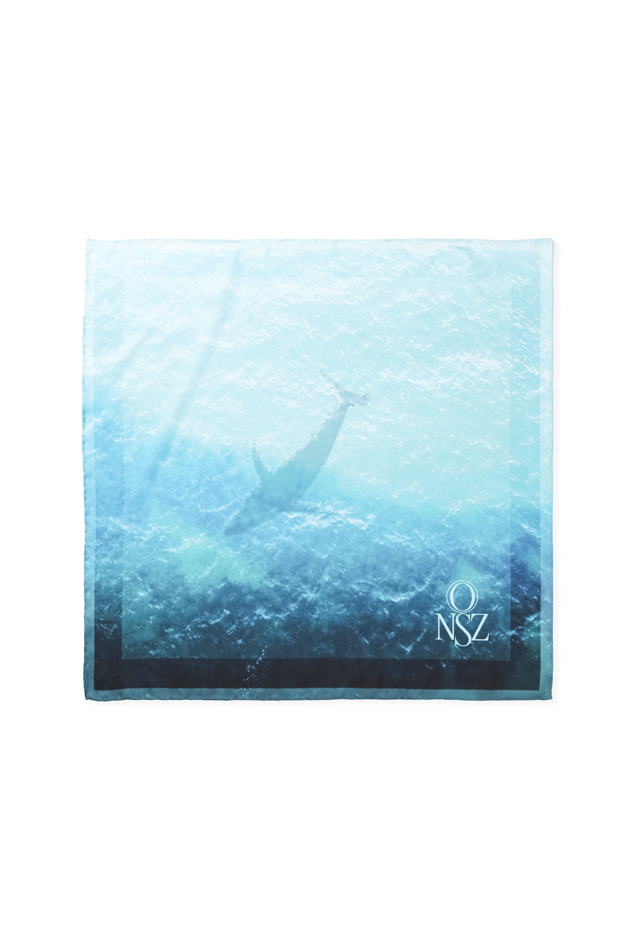 SILK OCEAN WHALE SCARF