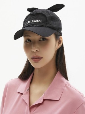 本物のPEARLY GATES GOLF レディース 取り外し可能なリボンタッセル ハート ボールキャップ 帽子