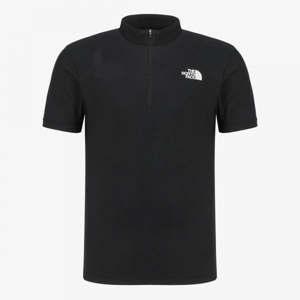 ノースフェイス メンズ アイスデイ 半袖 ジップティー BLACK NT7KR00A