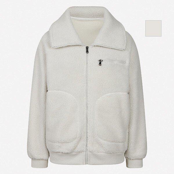 女性ハイネックポケットジッパーボアジャンパー (NUI501)