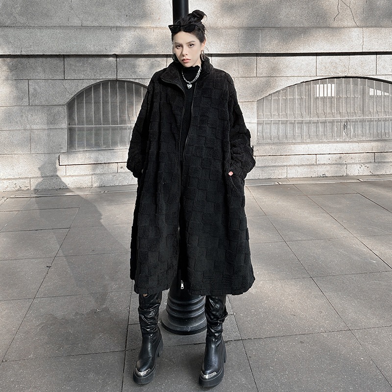 【J.Fashion】 2025秋冬新品 格子柄 ロングコート カーディガン おしゃれ 関連商品は店で購入可能 レディース アウター トレンチコート メガ割 5,495円