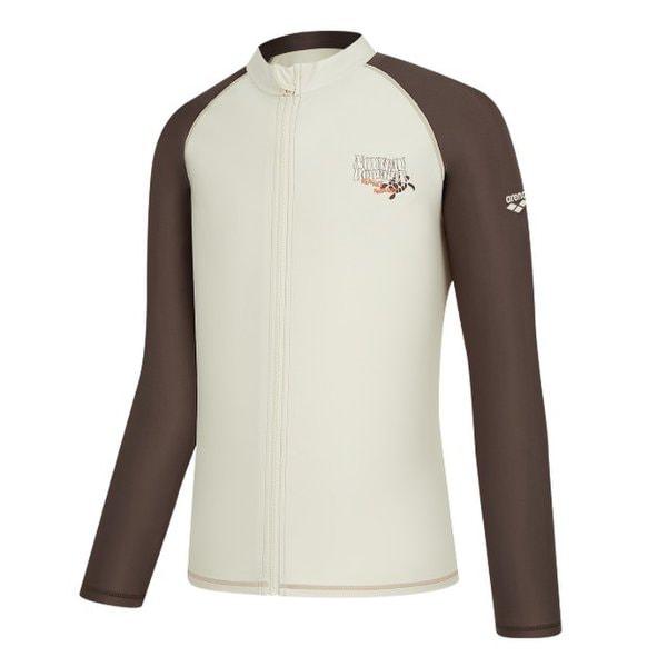 ネオ保護レギュラーフィットジップアップラッシュガード A6BM1PR02LBG