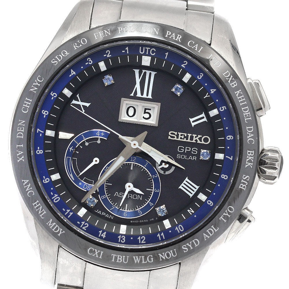 セイコー SEIKO SBXB145/8X42-0AA0-3 アストロン 5周年記念限定モデル ビッグデイト ソーラー電波 メンズ 保証書付き_939354【中古】