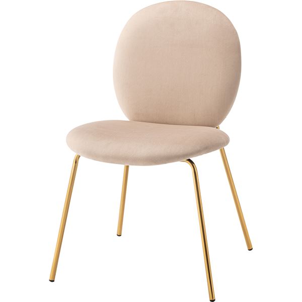 チェア ベージュ 約 W49xD53xH76xSH43cm 組立式