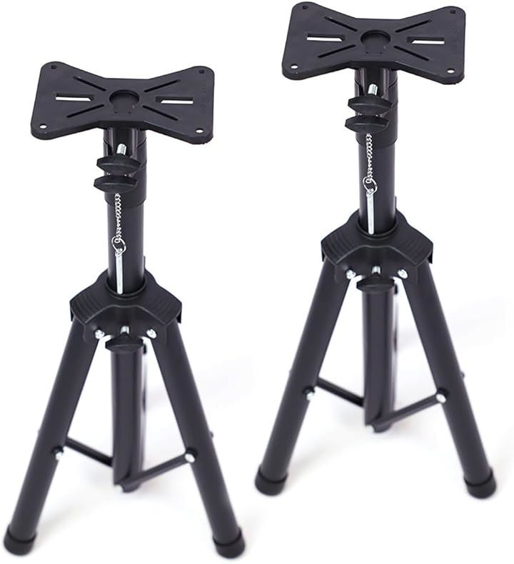 互換品 スピーカースタンド 折りたたみ 高さ調節 60-120cm スピーカー台 2本組