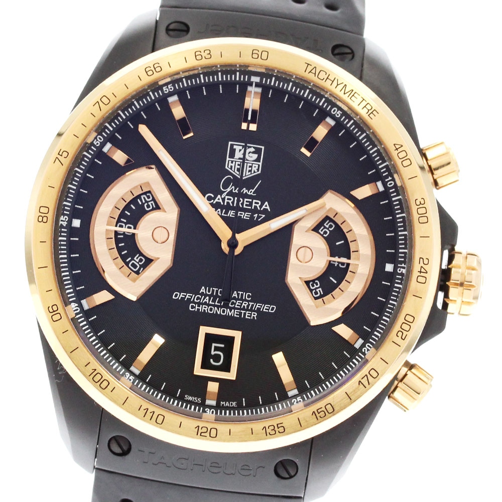 訳あり タグホイヤー TAG HEUER CAV518E グランドカレラ RS2 PGベゼル 自動巻き メンズ _868022【中古】 330,345円