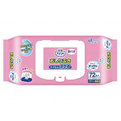 他サイト： T 流せるおしりふき72枚 せっけんの香り 733594 メーカー直送の商品画像