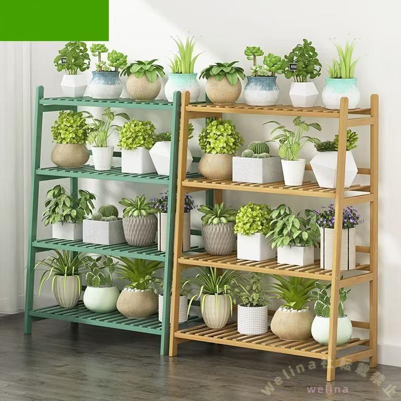 ガーデンラック 屋外 室内 木製 3段 4段 DIY 多機能 花棚 多肉植物棚鉢植え 簡単組み立て フラワースタンド 天然竹 観葉植物 収納