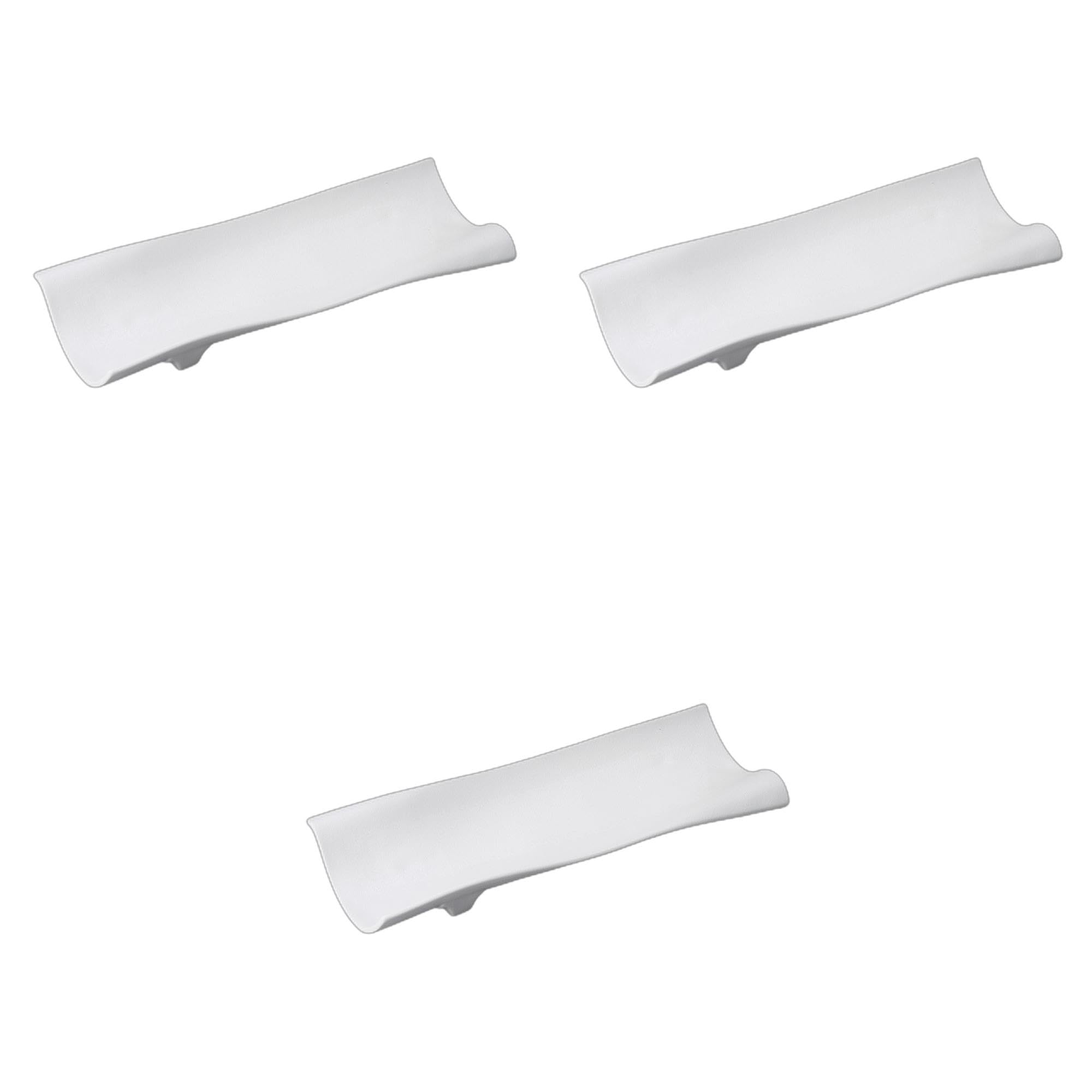 セトモノホンポ(Setomonohonpo) 3個セット 白吹ウェーブ12.0長皿 [ 36.5×12×6cm ] 長皿陶磁器