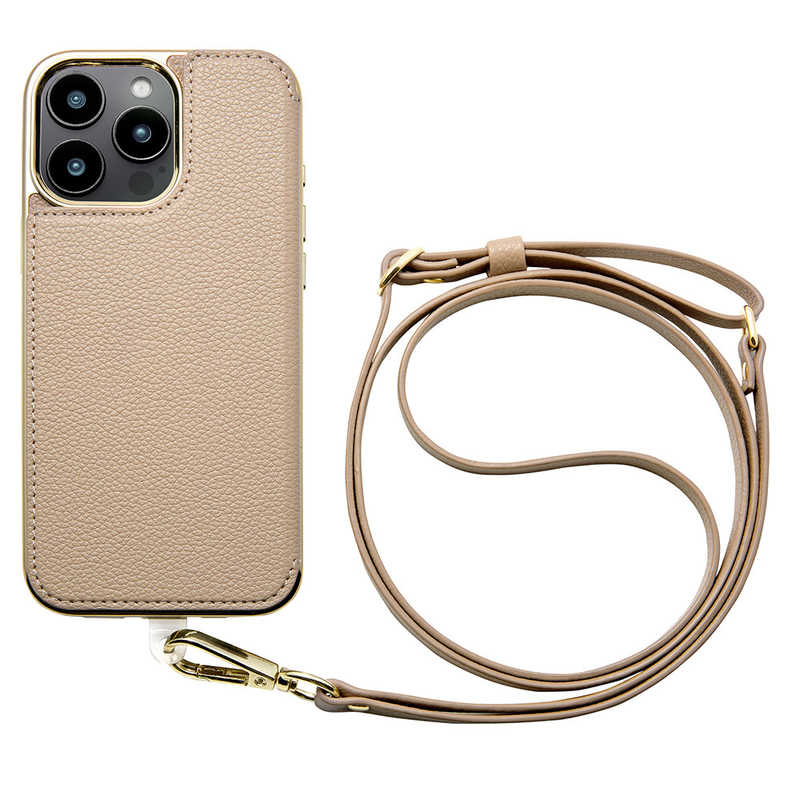CCCフロンティア　Cross Body Case Duo for iPhone 16 Pro Max (greige)　UNICSIP24LP2CBGG