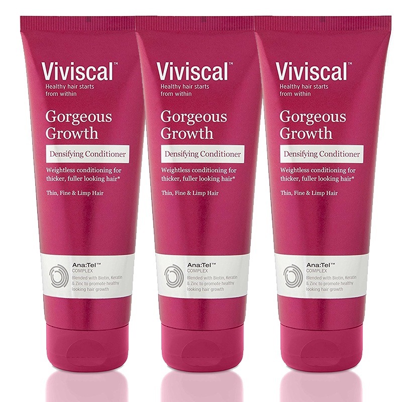 ビビスカル ゴージャスグロースコンディショナー 250ml 3本 Viviscal パンテノール ビオチン プロビタミンB5 ノンシリコン 海外発送 日通メールプラス便 USA発送