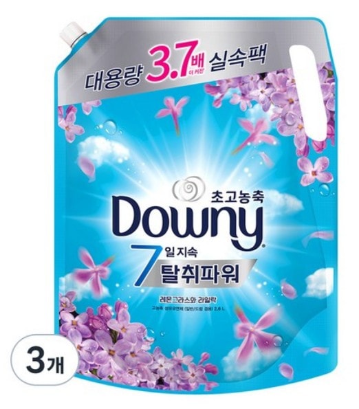 消臭パワー超高濃縮繊維柔軟剤レモングラスとライラック詰め替え2.6L * 3個