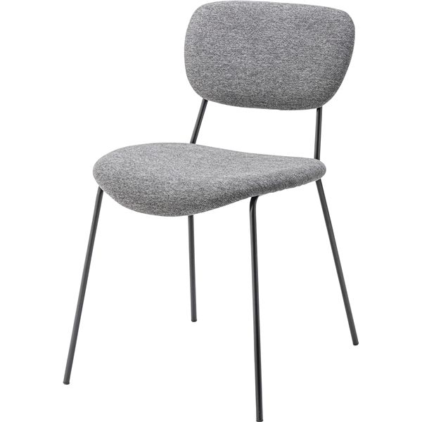 チェア グレー （約W48×D55×H75×SH46cm） 完成品