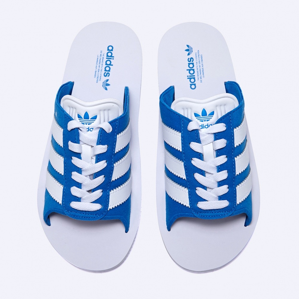 ADIDAS ガゼル ビーチスライド ブルー / JQ7425