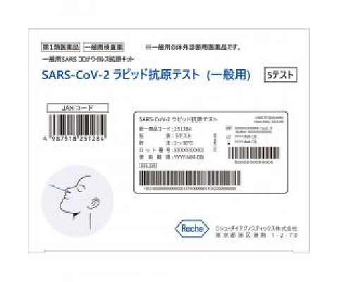 【第1類医薬品】　２０回分　５回分　４セット　SARS-CoV-2ラピッド抗原テストII（一般用） 5回分 / COVID-19 　コロナウイルス 抗原検査キット　らぴっど