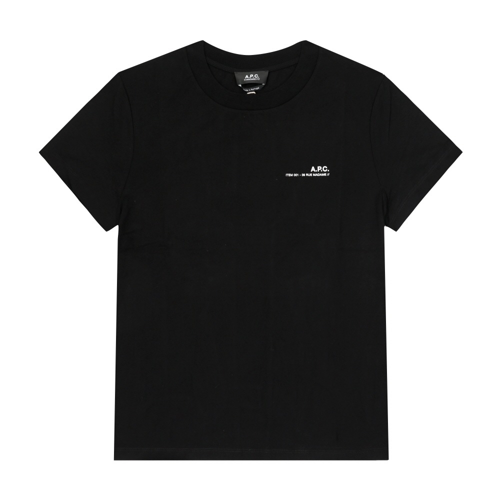 アペセ アイテムスタンダードグランデ 半袖Tシャツ M26404 TZC NOIR/BLANC