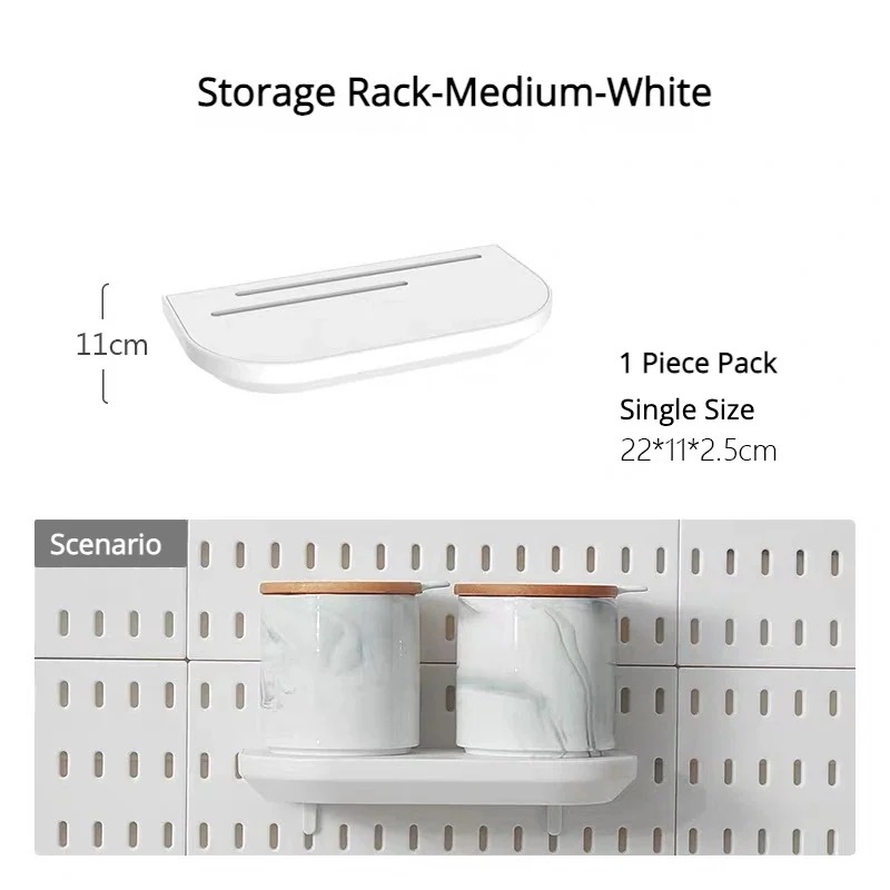 日曜大工のペグボードキット,壁パネル,壁オーガナイザー,取り付けプレイ,ツール収納パネル,キッチン,バスルーム用 Storage Rack M 5,052円