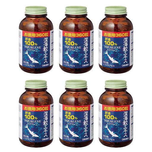 オリヒロ 深海鮫エキス カプセル徳用 360粒 [6点セット]