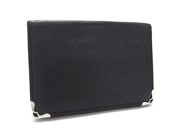 カルティエ カードケース マストライン レザー - シルバー金具 ブラック ボルドー カード入れ 名刺ケース ブランド クレジットカード ポイントカード ICカード【本物保証】