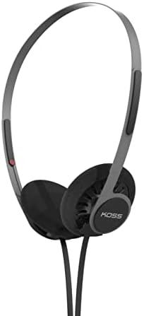 Koss KPH40 ユーティリティ オンイヤーヘッドホン 取り外し可能なコードシステム 超軽量設計 (ステルスブラック)