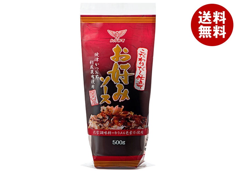 ハグルマ こだわりだし仕立て お好みソース 関西風 500g×12本入×(2ケース)