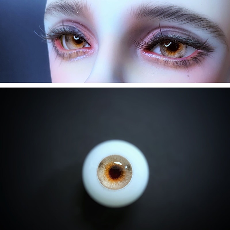 BJD ドール用レジンアイ 樹脂アイ 【Angell Studioとコラボ】 猫瞳/通常瞳 暗香 10mm/12mm/14mm/16mm/18mm SD/MSD/幼SD球体関節人形用アイ