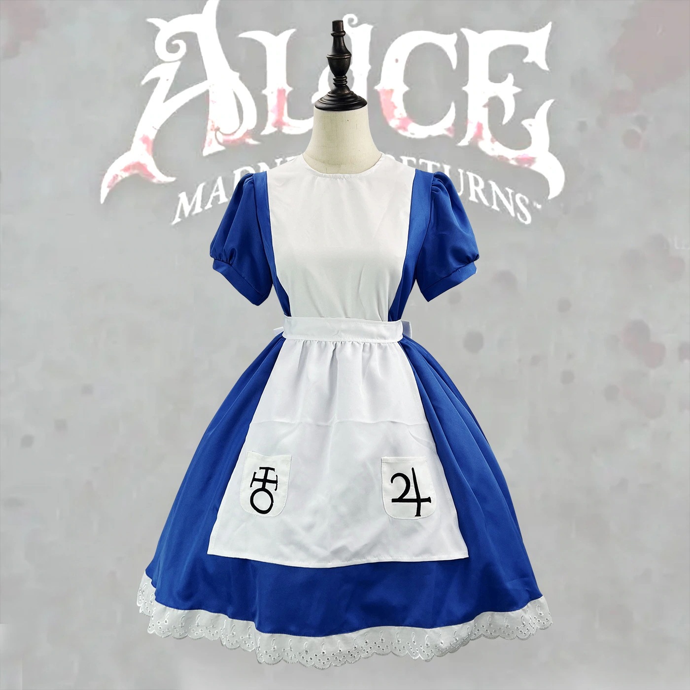 【2025新作】アリス狂ったハロウィーン衣装アリスメイド服コスプレ衣装lolita衣装