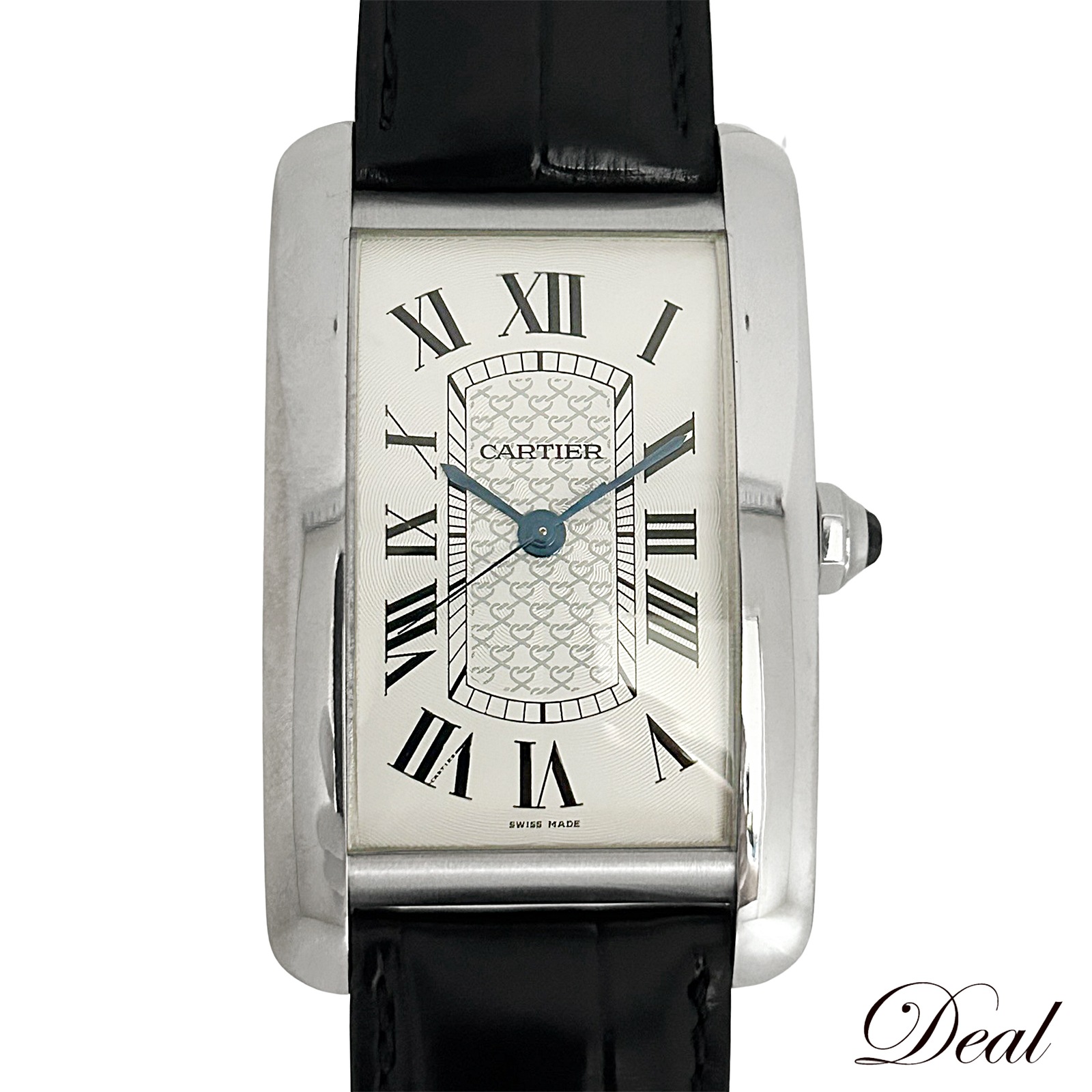 希少 K18WG 40本限定 カルティエ タンクアメリカンXL W2620004 メンズ 腕時計
