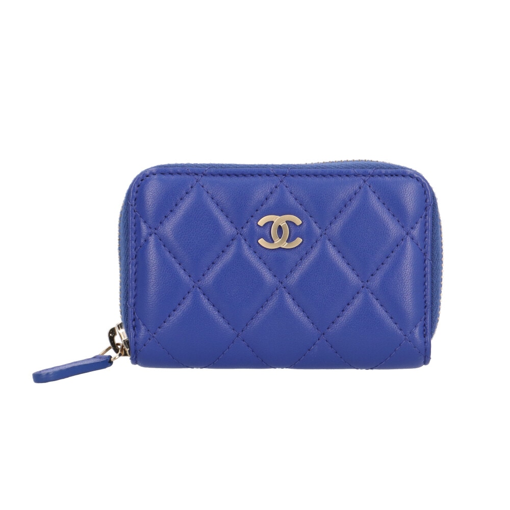 シャネル ジップ コインパース マトラッセ コインケース ラムスキン AP0216 CHANEL 中古