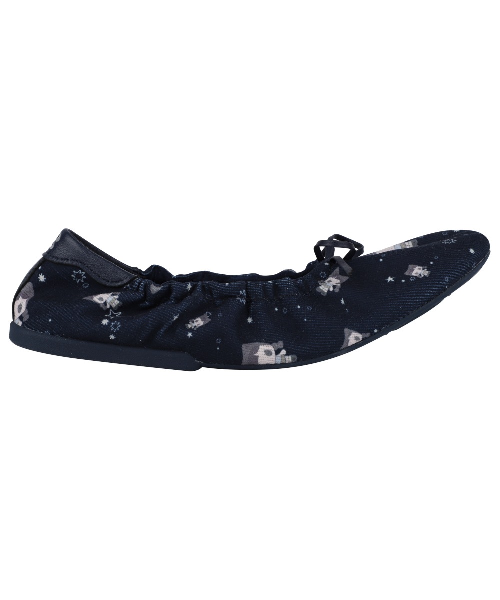 【COYSEIO】 SHIRRING FLAT SHOES : NAVY