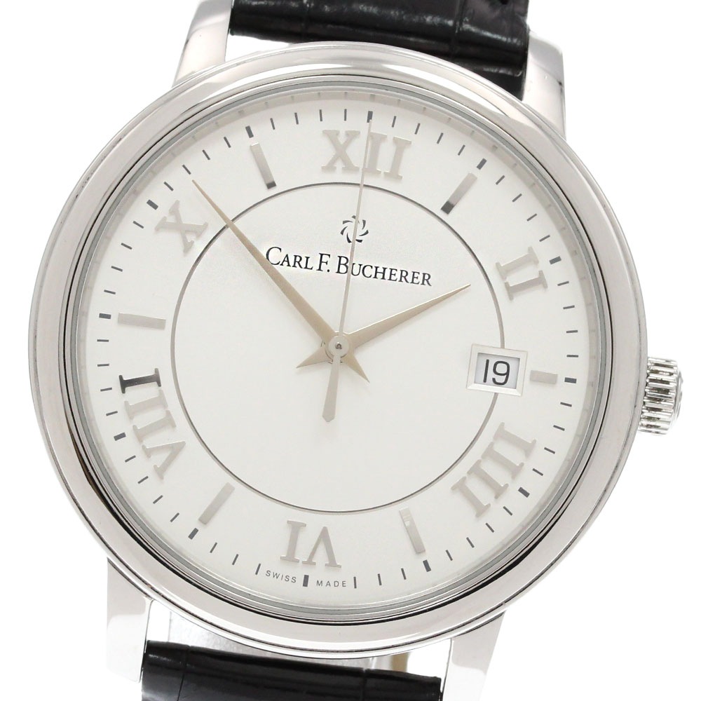 カール F.ブヘラ CARL F.BUCHERER 10314.08 アダマビ デイト 自動巻き メンズ 美品 _849848【中古】