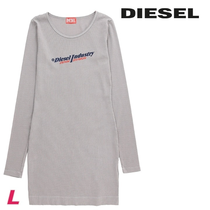 カットソーワンピース レディース D-TANK-LS-IND スリムフィット ボートネック die-l-t-f4-6fm