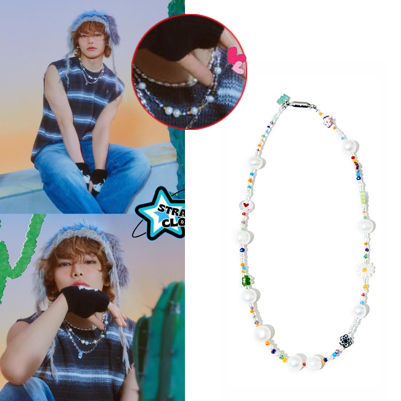 [Stray Kids アイエン着用]Yrr PEARL MULTI NECKLACE #62
