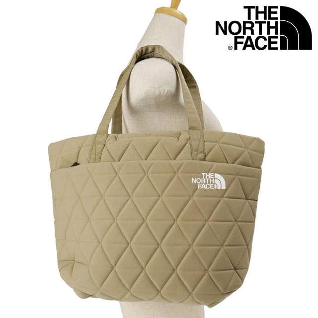 ジオフェイストート [NM32352-CK] 15L Geoface Tote メンズ・レディース TNF アウトドア 鞄 トートバッグ キルティング クラシックカーキ