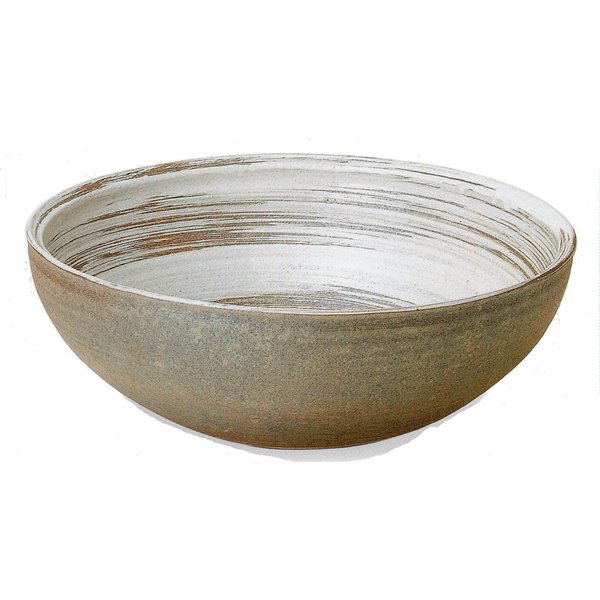 うずしお手洗鉢 （器具付）　（信楽焼き・陶器・手洗い鉢・手洗ボール・洗面・トイレ・B029-02)