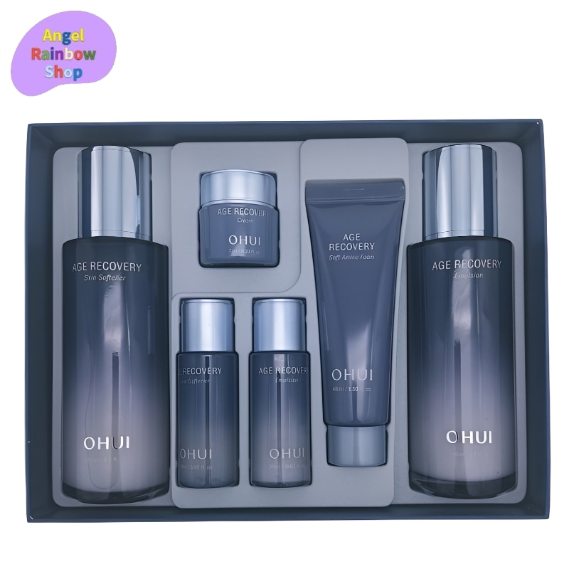 エイジリカバリー 2種 スペシャル セット スキン ソープナー エマルジョン＋贈呈品 4種付き ハリ 栄養 保湿 シワ 肌のキメ 韓国 コスメ スキンケア 化粧品