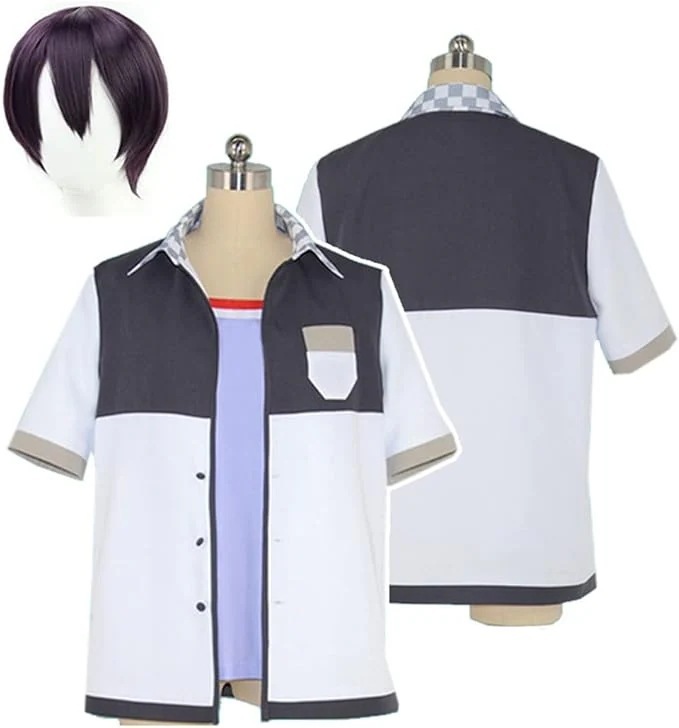 剣持刀也 コスプレ衣装 Ｔシャツ シャツ 上着 バーチャル YouTuber VTuber コスチューム変装 イベント 仮装 ウイッグ追加可能