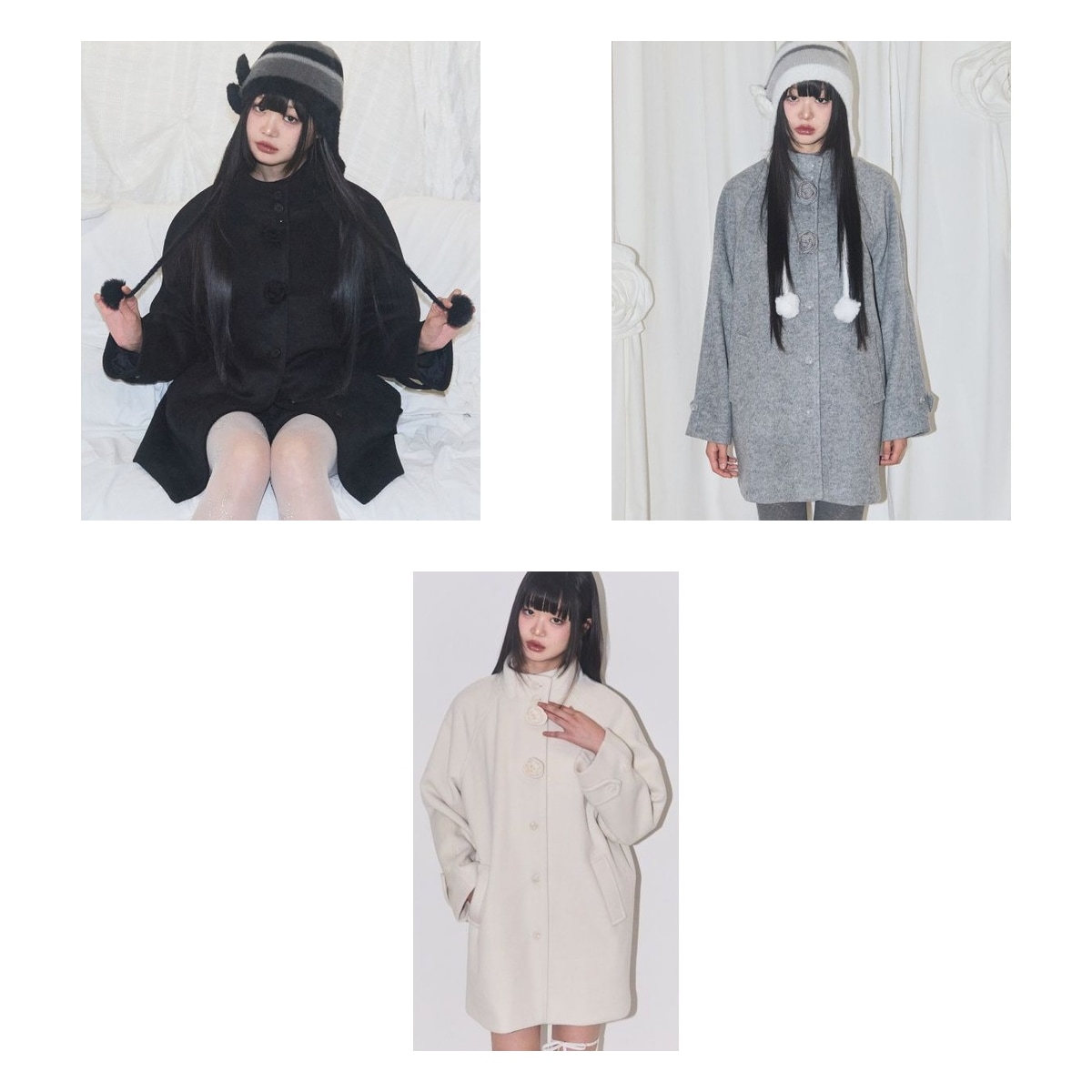 【ILLIGO】 Fleur Half Coat 3色 正規品