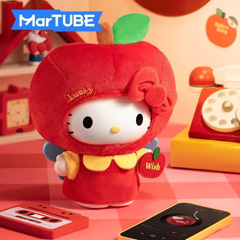 ハローキッティ現物 マークトゥブハローキティリンゴは音響誕生日プレゼントを願っています女の子は親友に新年プレゼントをくれます 2件で200円引き