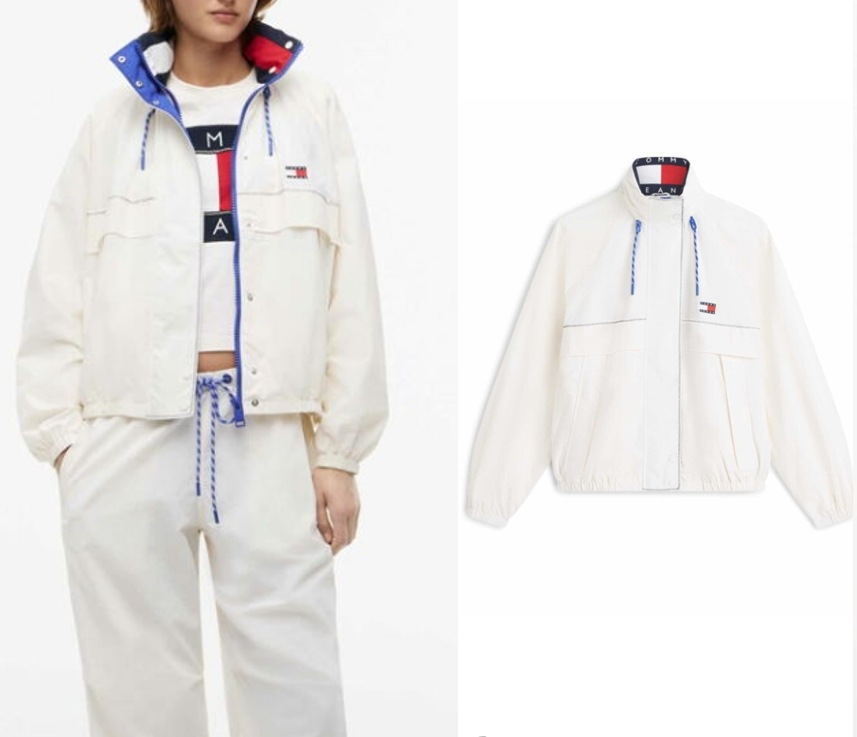 Nylon Color Block Windbreaker /T32G6WJC12TWT1YBH