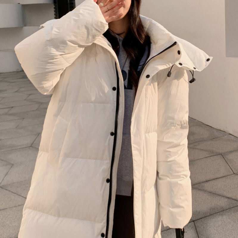 ロング コート レディース ダウンジャケット フード付き 膝下 秋冬 防寒 防風 軽量 上品 厚手 着痩せ おしゃれ 通学 通勤 暖かい 防寒 防風 保温 秋冬 OceanMap