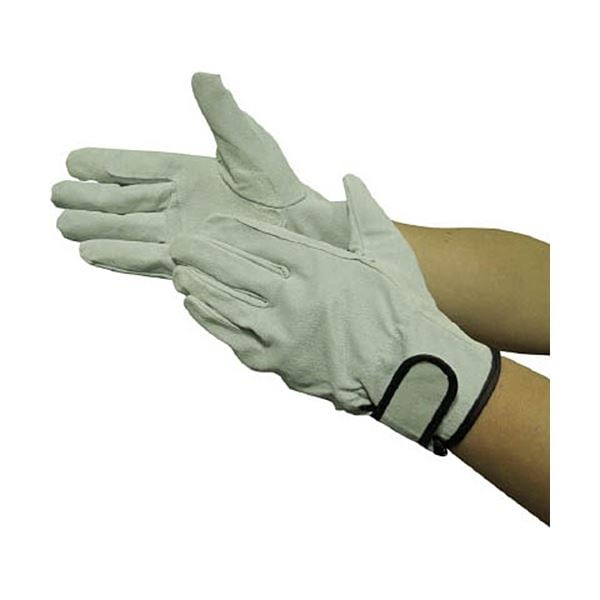 （まとめ）ユニワールド 革手工房 豚スエード 当付マジック L 320-L 1双 [x5セット]